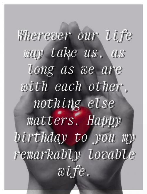 happy birthday to my beloved wife quotes